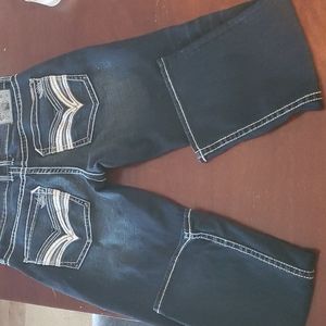 Mens dark buckle Jeans 33x32